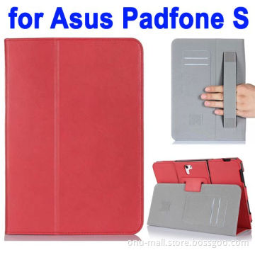 High Quality Flip Stand with Armband Belt Leather Case for Asus PadFone S 9 inch